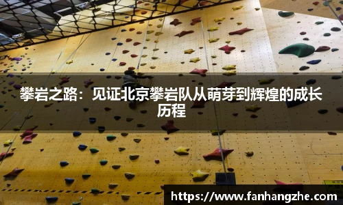 攀岩之路：见证北京攀岩队从萌芽到辉煌的成长历程