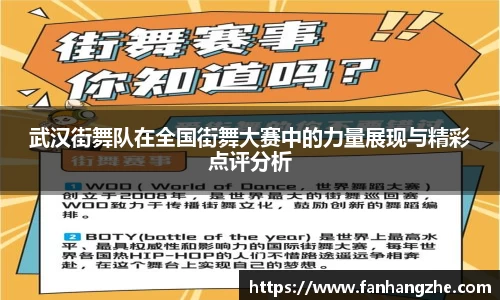 武汉街舞队在全国街舞大赛中的力量展现与精彩点评分析
